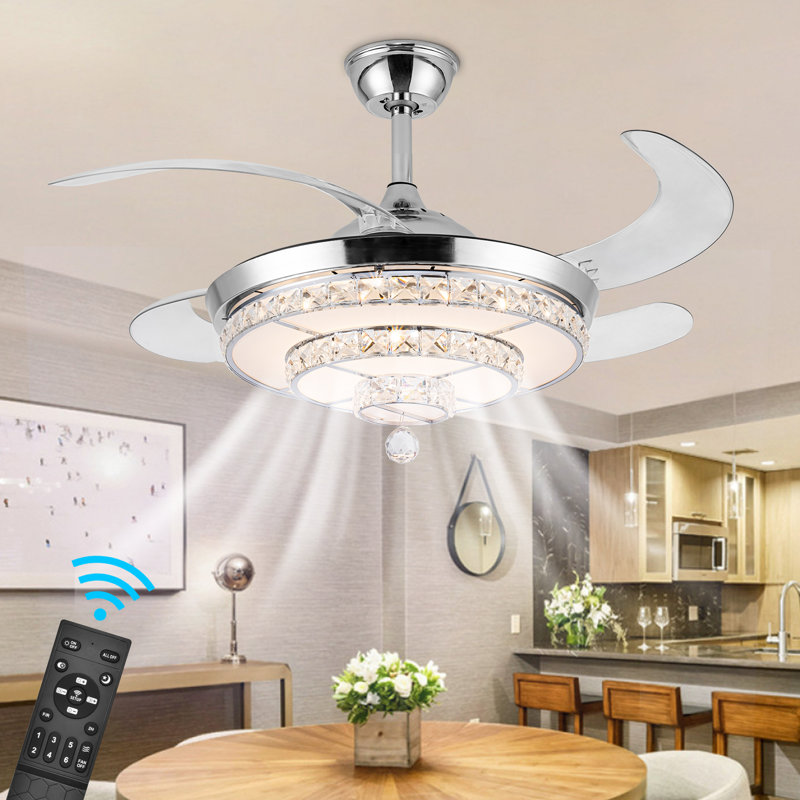 Rosdorf Park Fenisia 42'' Ceiling Fan with LED Lights & Reviews | Wayfair