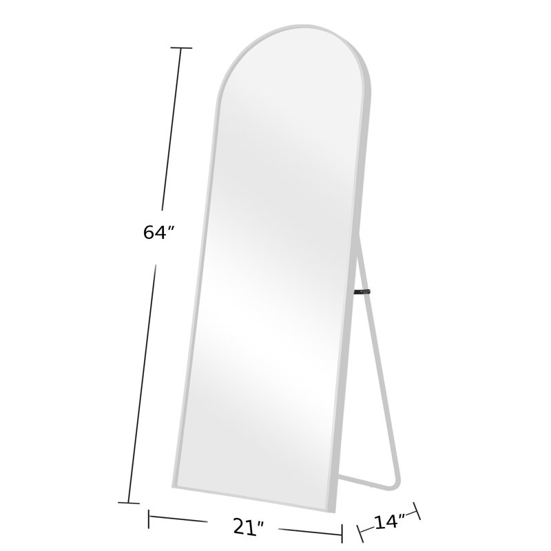 Greta Wood Mirror, Black