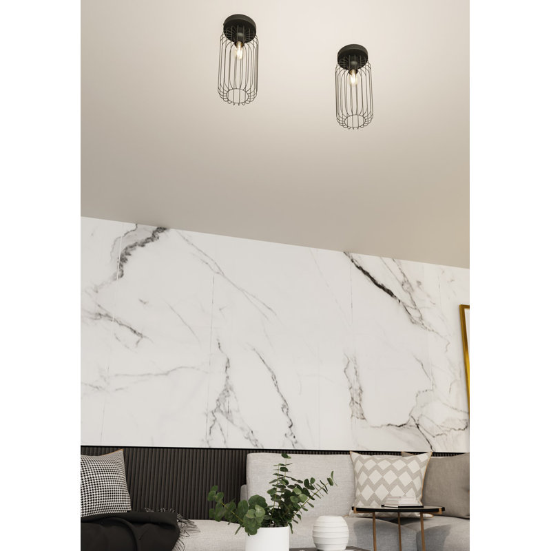 Aideth Flush Mount, Matte Black