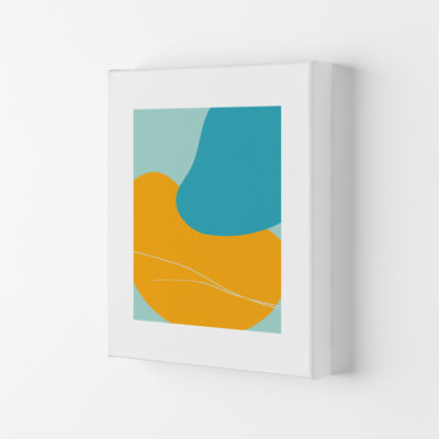 Mita Teal Bold Abstract N20 by Pixy Paper - Print