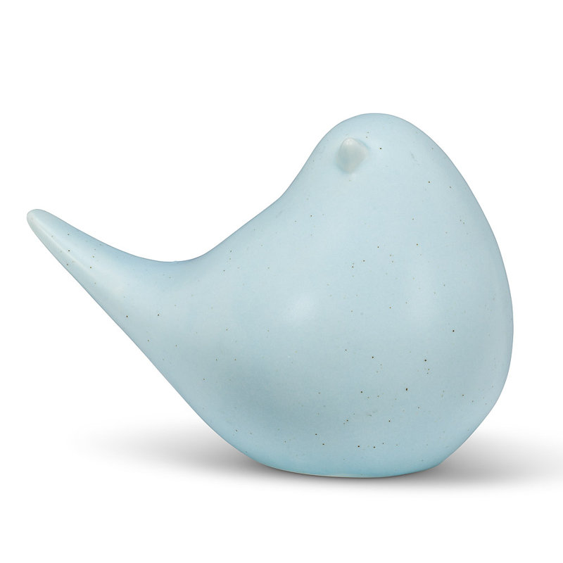 Figurine oiseau assis, Bleu