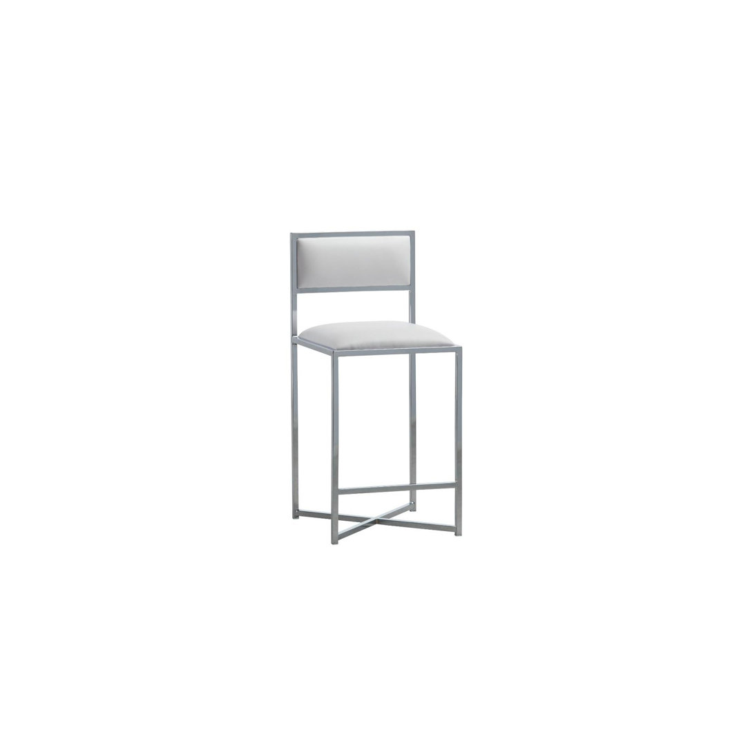 Malen Upholstered Counter Stool with Metal Frame (Set of 2) AllModern Seat 