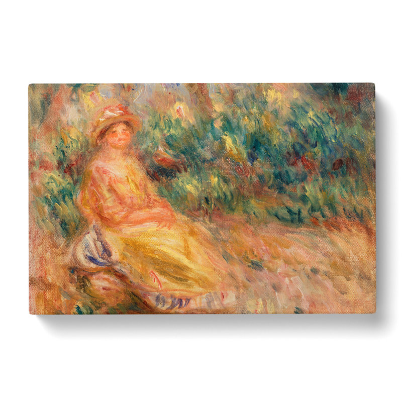 Woman in Pink and Yellow by Pierre-Auguste Renoir - Wrapped Canvas, 60cm H x 91cm W x 3cm D