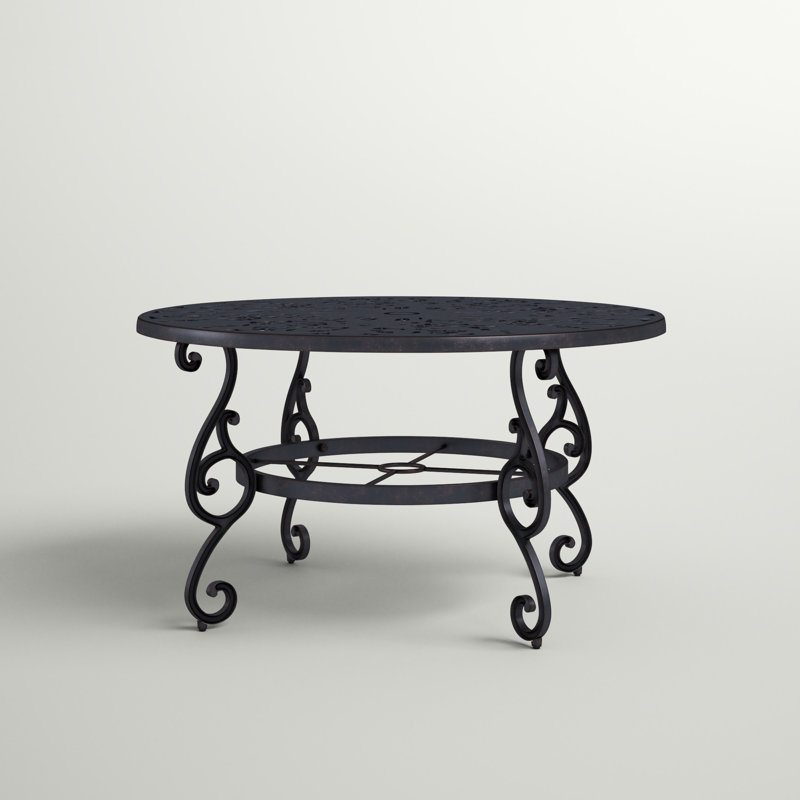 Chafin Round Metal Outdoor Dining Table