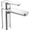 Modern Chrome Bathroom Faucet, Single Hole Bathroom Sink Faucet for Vanity, Metal Push-Pop Drain Assembly, Chrome 567LF-MPU