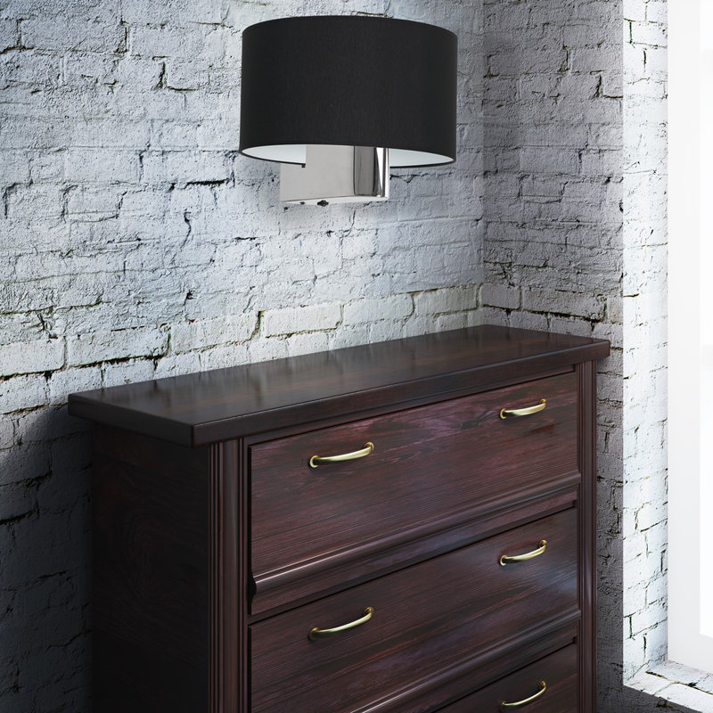 Casino Armed Sconce, Black