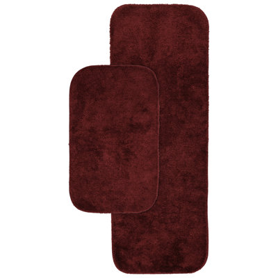 Ensemble de tapis de bain en nylon 2 pièces avec envers antidérapant Mccluney