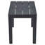 Rhine Rectangular Outdoor Side Table , 60cm cm W 45cm cm D