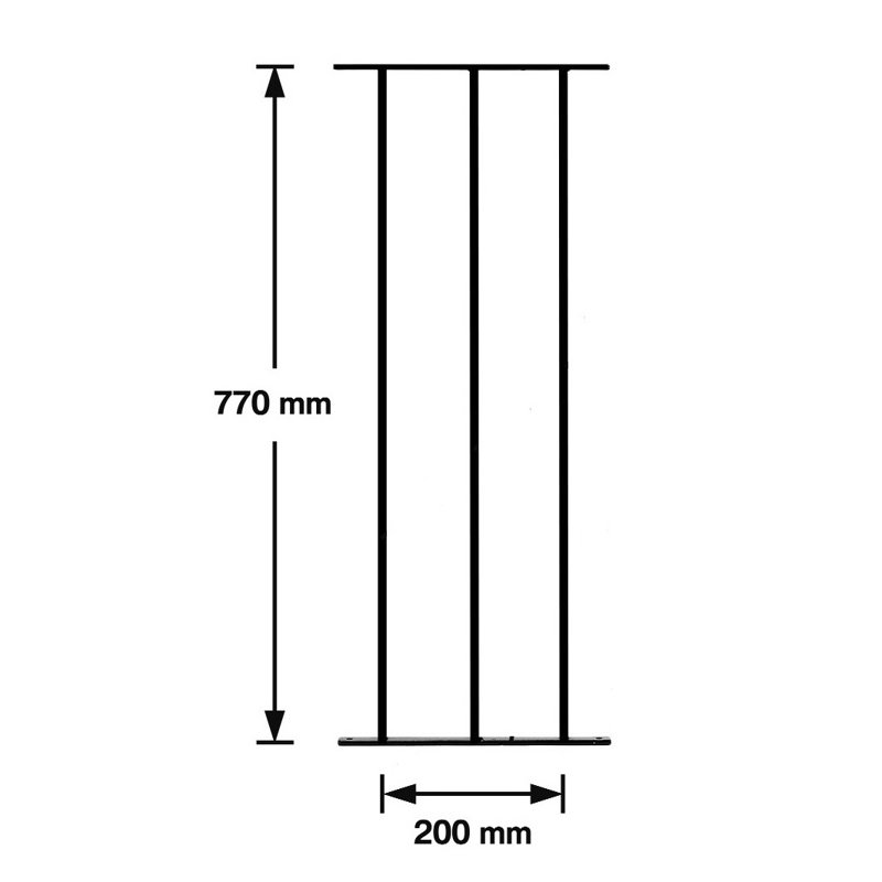 Aidan Metal Decking Fence Panel 77cm H x 28cm W