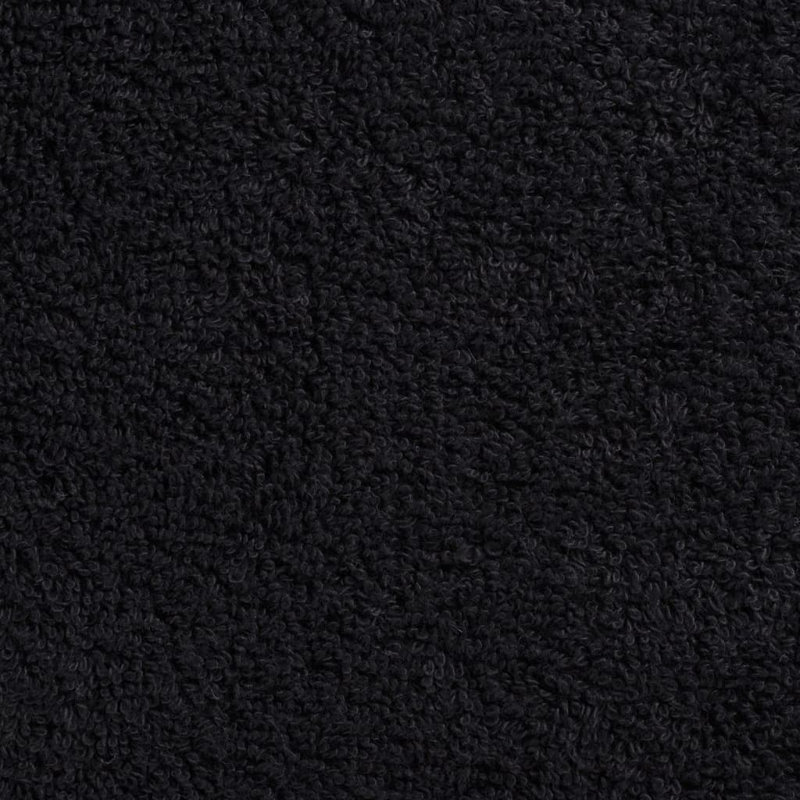 Premium Bath Towels SOLUND 600Gsm, 100cm L x 50cm W, Black, Hand Towels - 2 Pack