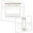 Rustic Console Table entry table console table with drawers, Bottom Shelf, and Anti-Tip Kit-128850592
