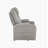 Power Recliner Chair Swivel, Upholstered 360° Swivel Recliner With Gold 5-Star Base, Light Grey, Smooth Motion And Ergonomic Design