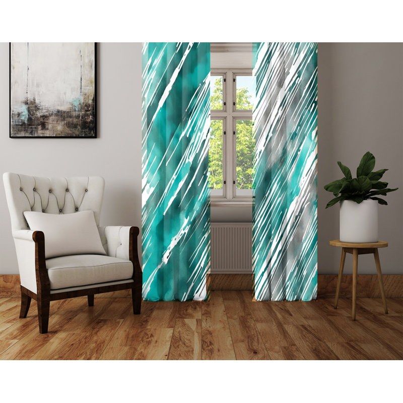 Semi Sheer Curtain Pair, 40" W x 61" L
