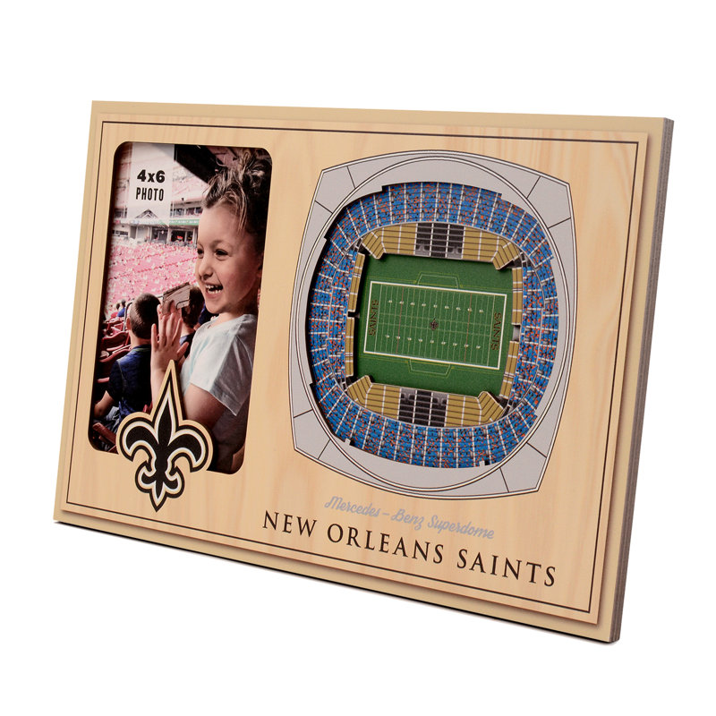 Beveled Picture Frame, New Orleans Saints