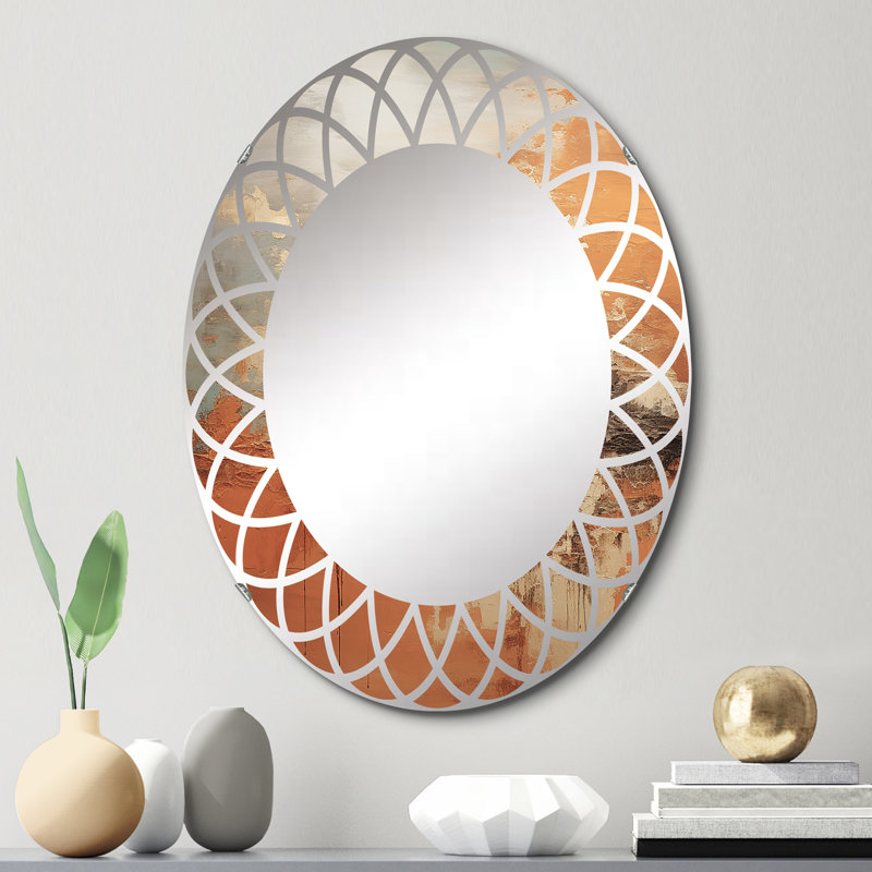 Dovizia - Miroir mural moderne ovale, 30 po x 20 po