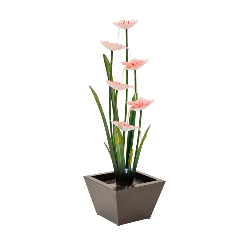 Multicolore, fontaine à fleurs à plusieurs niveaux avec lumières DEL Lark Manor ™