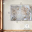 Perle marée ensemble de 2 ensembles d'art géode sur toile -598950648-598950655