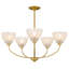 Lustre en or brossé 5 lumières Whitecap