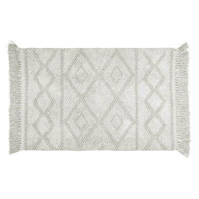 Adarra Cotton Non-Slip Bath Mat
