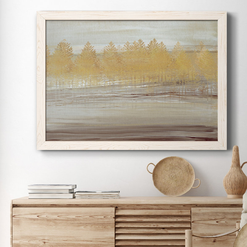 Forêt dorée, reproduction d'art sur toile, Blanc, H 31,5 po x l 23,5 po x P 1,5 po