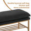 Banc de bout de lit avec tablette
