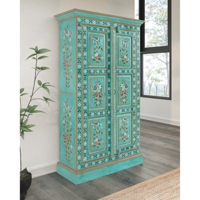 Amsterdam Highboard Solid wood 2 doors Hand painted 
