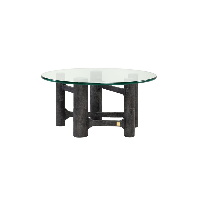 Glass Coffee Table, 14" H x 30" L x 30" W