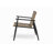 Modern Outdoor Chat Set: 2 PE Rattan Chairs + Black Steel & Tempered Glass Side Table – Durable & Stylish