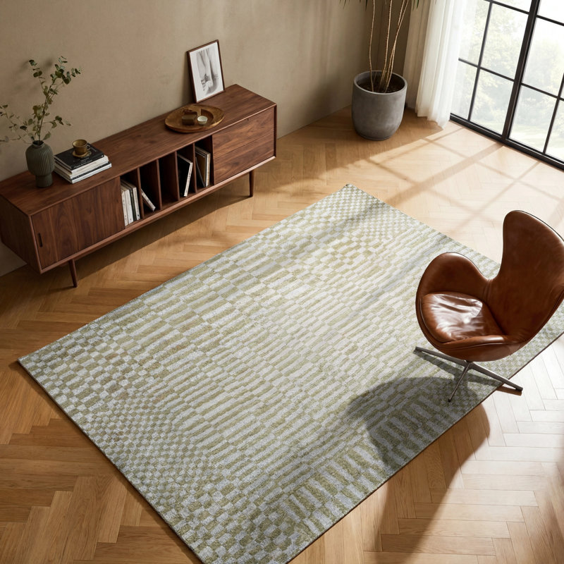 Oriental Recycled P.E.T Jacquard Indoor / Outdoor Area Rug, Rectangle 280 x 390 cm, Beige