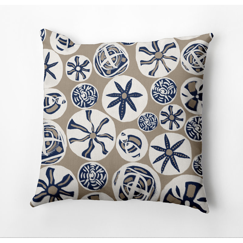 Geometric Reversible Throw Pillow, 20" x 20", Taupe