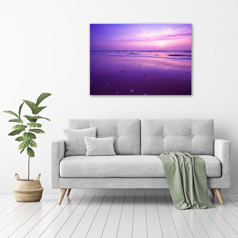 Sunset Sun Sea - Wrapped Canvas Print