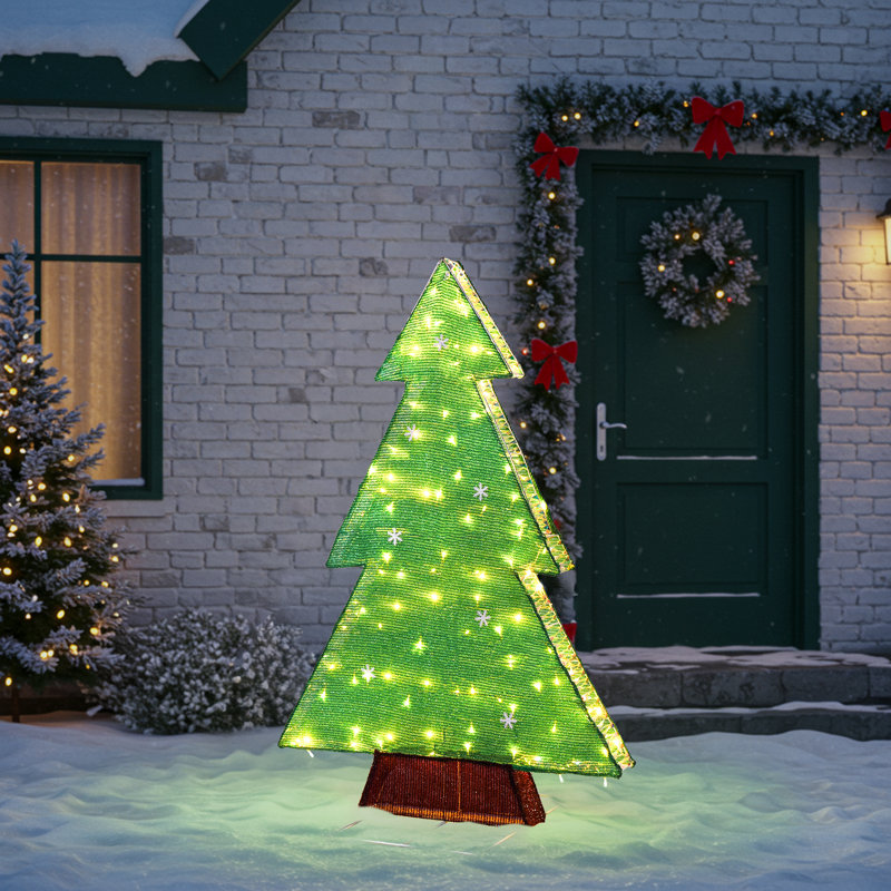 Décoration de Noël arbre de Noël illuminé 4 pi