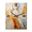 Très grande horloge murale Glam Orange Beige Collage III-99632403