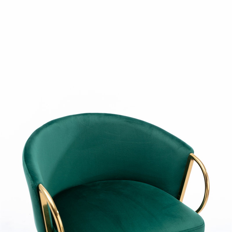 Deux tabourets de bar avec base chromée, tabouret de bar moderne pour la maison, Vert