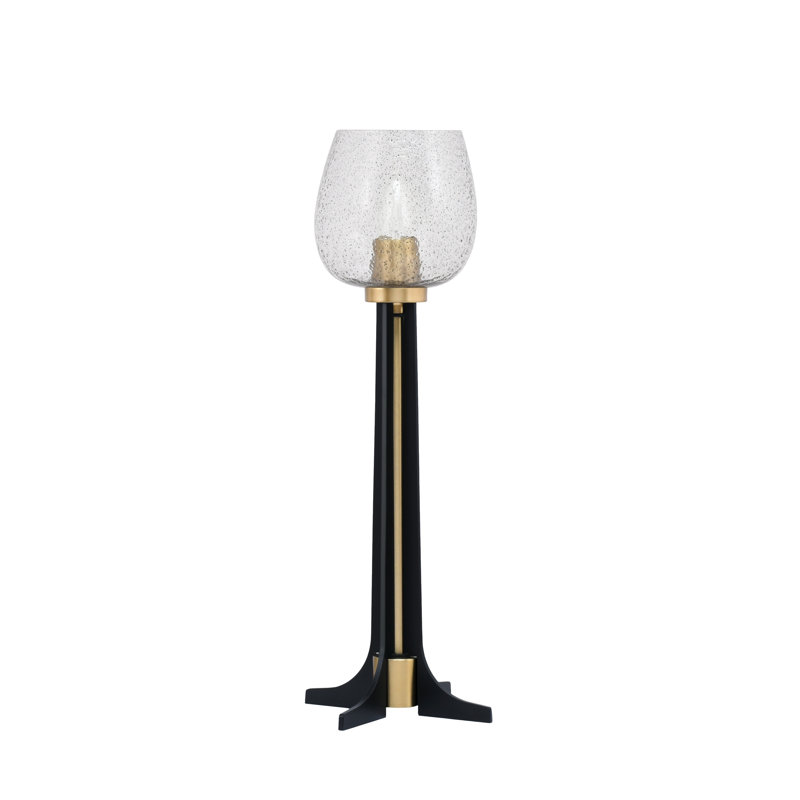 Lampe Calet, Fumée, Noir mat / laiton nouvel âge