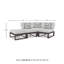 Canapé modulaire d'extérieur 4 pièces Jennings