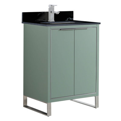 24'' Single Bathroom Vanity with Stone Top