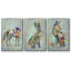 Fantastic Florals Fox, assis, impression sur toile 3 pièces-91891352-91891353