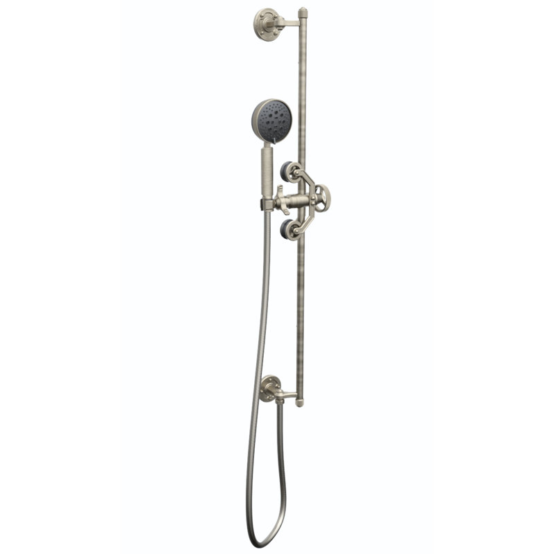 Argonaut Slide Bar Hand Shower, Satin Nickel
