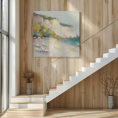 Seascape Sonata v1, Large Canvas Print