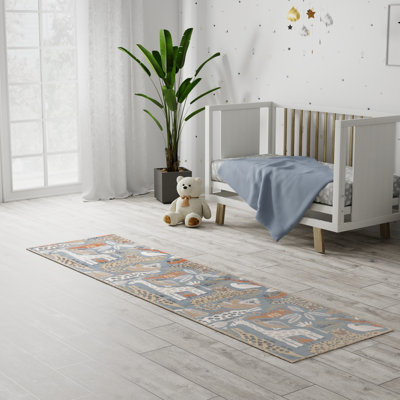 Maycon Rectangle Animal Print Machine Woven Polypropylene Plastic Rug