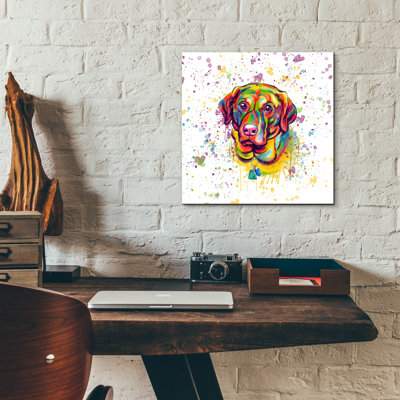 " Colorful Watercolor Labrador Retriever 3 " by Furbaby Affiliates