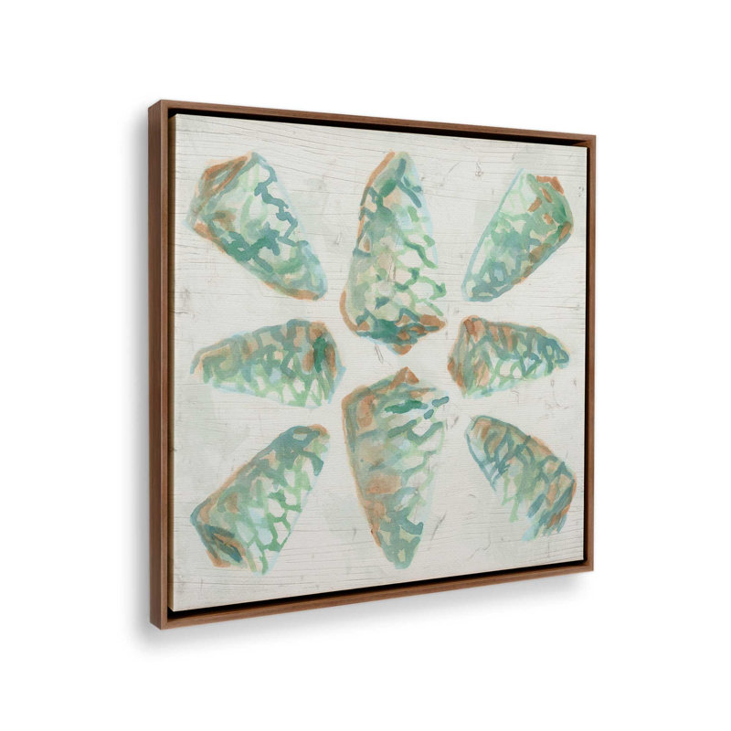 Reproduction d'art sur toile Saltwashed Shells III par June Erica Vess, H 30 po x l 30 po, Brun