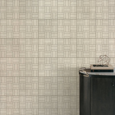 High Street Random Sized Porcelain Concrete Look Mosaic Wall & Floor Tile