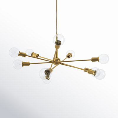 Kyla 10 - Light Dimmable Sputnik Chandelier