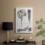 Protea on Linen noir et blanc - galerie Cavas sur mesure-118057693
