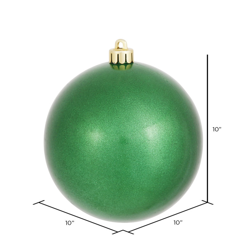 Décoration de boule décorative des Fêtes, 10", Vert