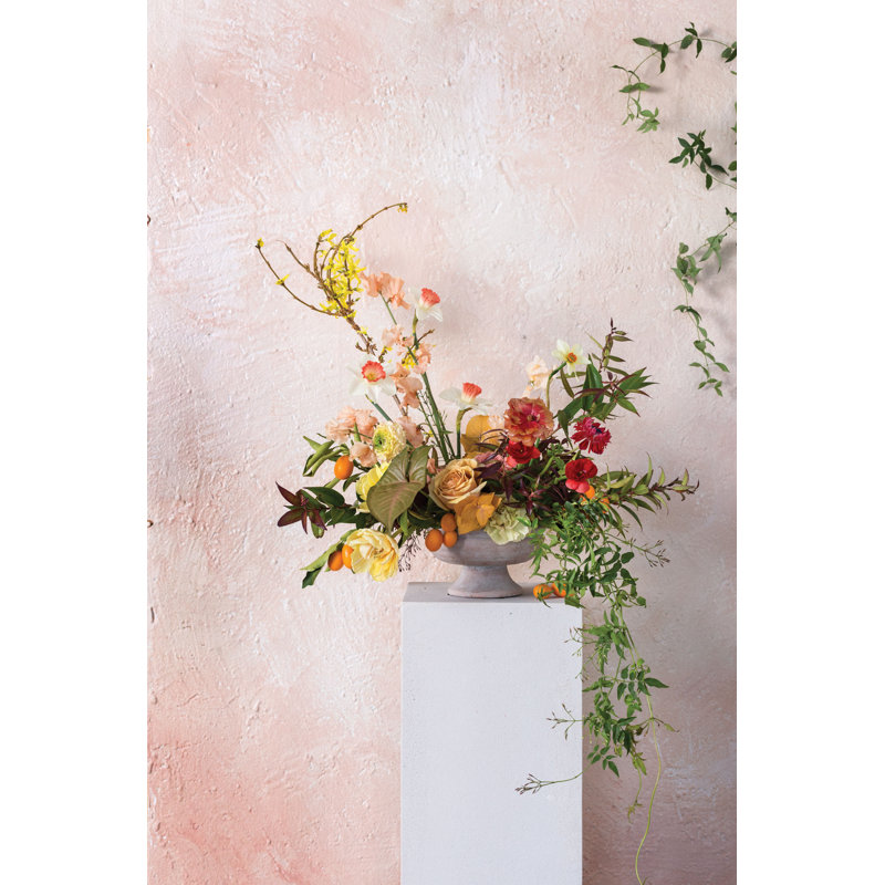 Pot à fleurs en céramique Hettie, H 4 po x l 7 po x P 7 po