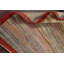 Tapis décoratif en laine noué à la main de conception unique noué à la main New Age Gabbeh (Kashkoli) brun/rouge 5 pi x 6 pi 2 po