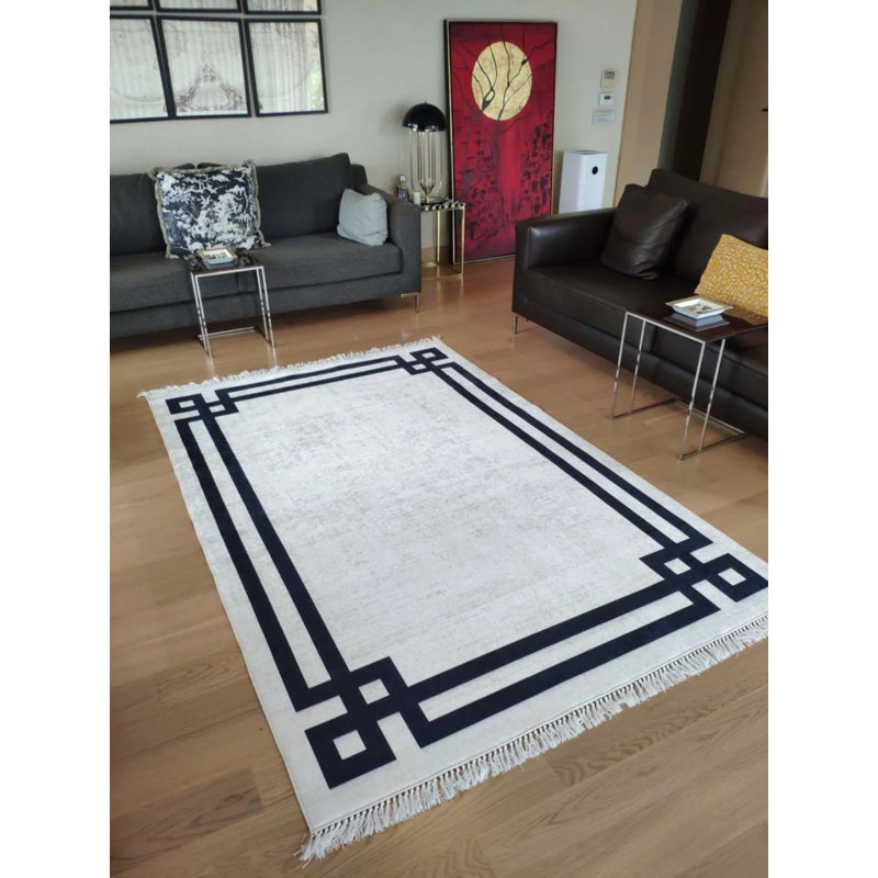 Tapis Masanao avec envers antidérapant, Carré 3 pi 11 po